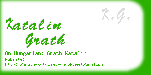 katalin grath business card